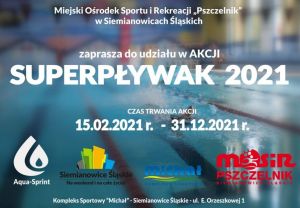 Plakat zapraszający do udziału w Akcji Superpływak 2021., autor: Wiesław Stręk